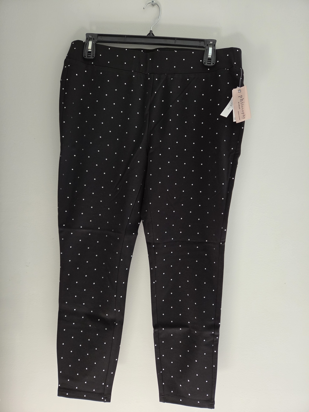 Philosophy Black Polka Dot Stretch Pants Size 1X